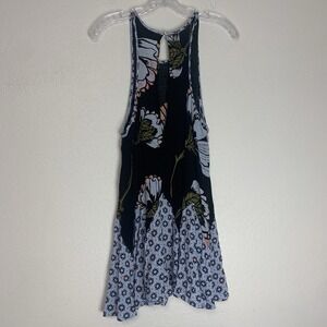 Free People Dress Womens Small Someone Like You Mini Slip Boho Floral Sleeveless